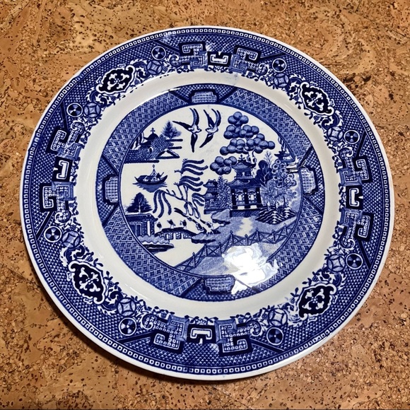Homer Laughlin Vintage Blue Willow Dinner Plate - Picture 7 of 7
